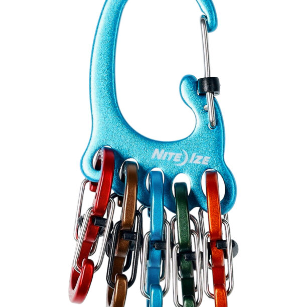 Carabina chei Nite Ize BigFoot Locker KeyRack Aluminum - blue