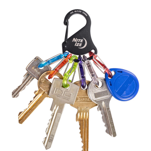 Carabina chei Nite Ize KeyRack S-Biner  - black