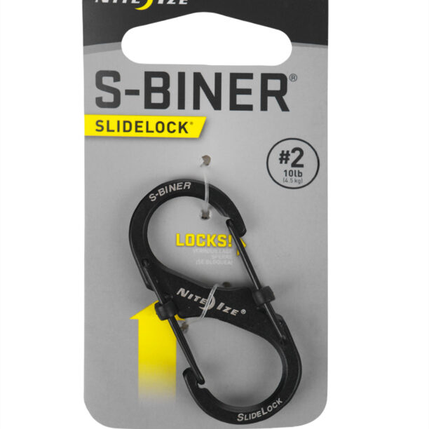 Carabina chei Nite Ize S-Biner 2 Slide Lock - black