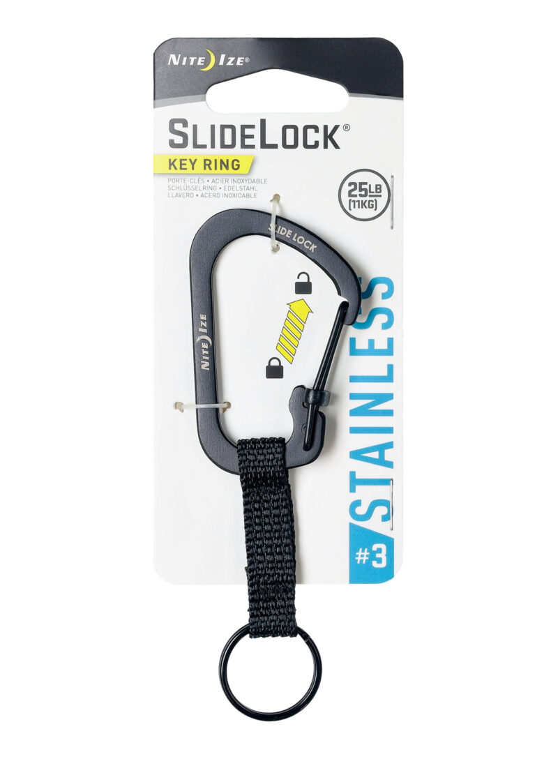 Preţ Carabina chei Nite Ize SlideLock Key Ring 3  - black