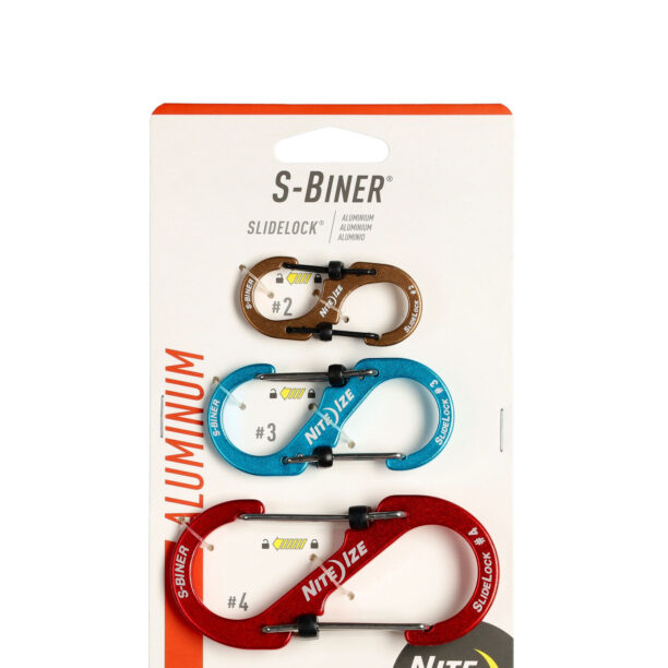 Carabinier hardware Nite Ize S-Biner SlideLock Aluminum Combo 3 Pack preţ