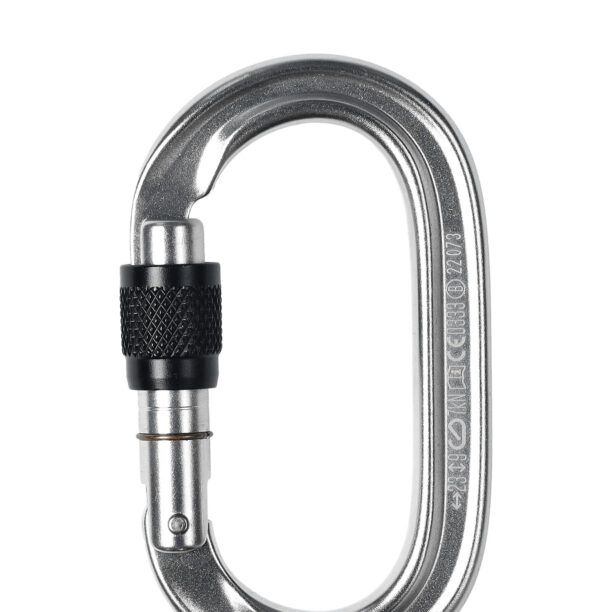 Carabiniera escalada Black Diamond Oval Keylock Screwgate - polished