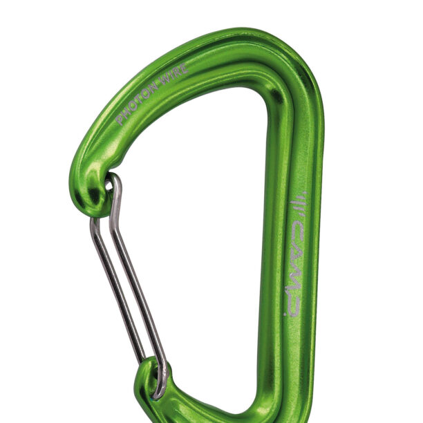 Carabiniera escalada Camp Photon Wire - green