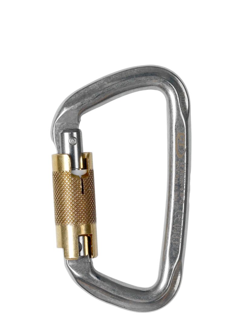 Carabiniera escalada Climbing Technology D-Shape Stainless Steel TG - steel