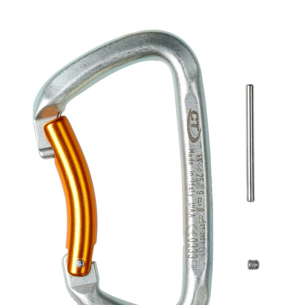 Carabiniera escalada Climbing Technology Gym S - silver/orange preţ