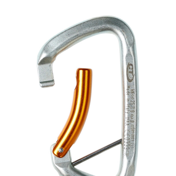 Cumpăra Carabiniera escalada Climbing Technology Gym S - silver/orange