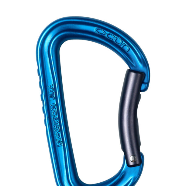 Cumpăra Carabiniera escalada Ocun Falcon Bent - blue/anthracite