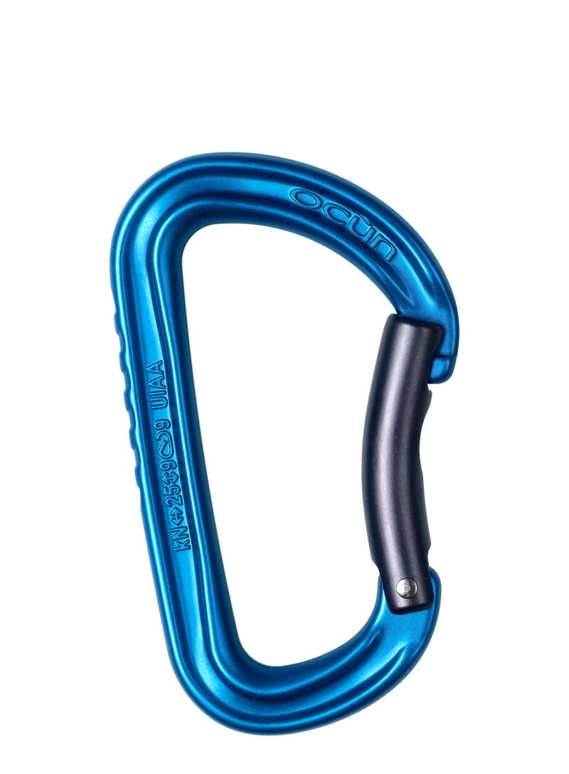 Cumpăra Carabiniera escalada Ocun Falcon Bent - blue/anthracite