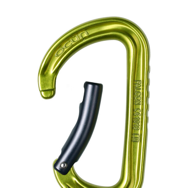 Carabiniera escalada Ocun Falcon Bent - green/anthracite preţ