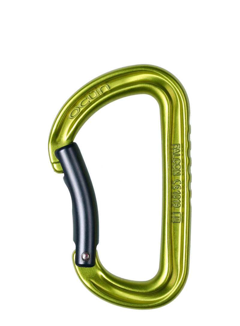 Carabiniera escalada Ocun Falcon Bent - green/anthracite