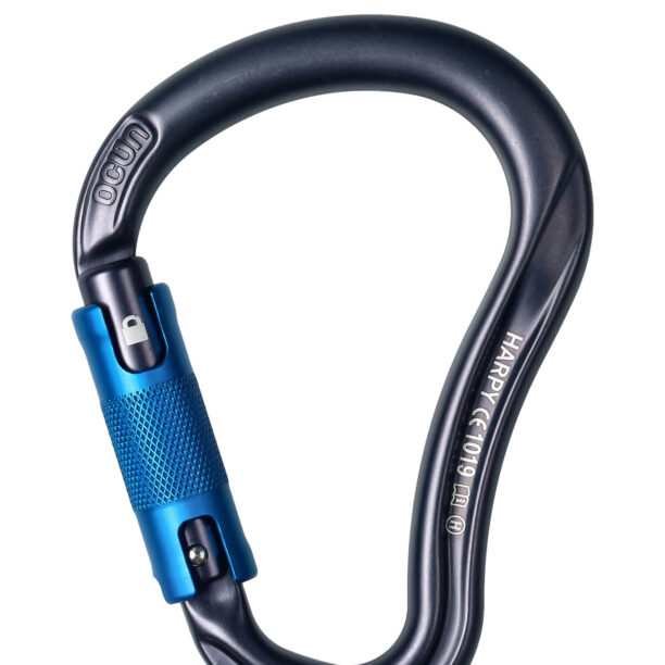 Carabiniera escalada Ocun Harpy HMS Triple - anthracite/blue