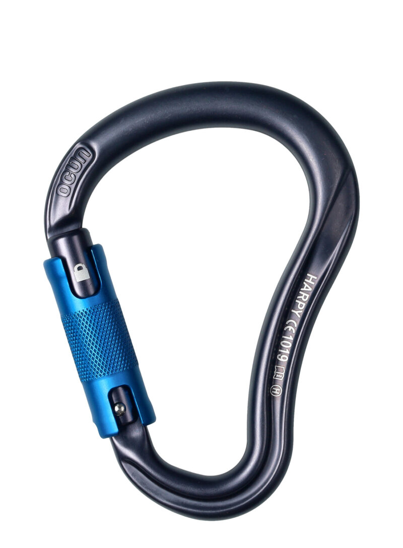 Carabiniera escalada Ocun Harpy HMS Triple - anthracite/blue