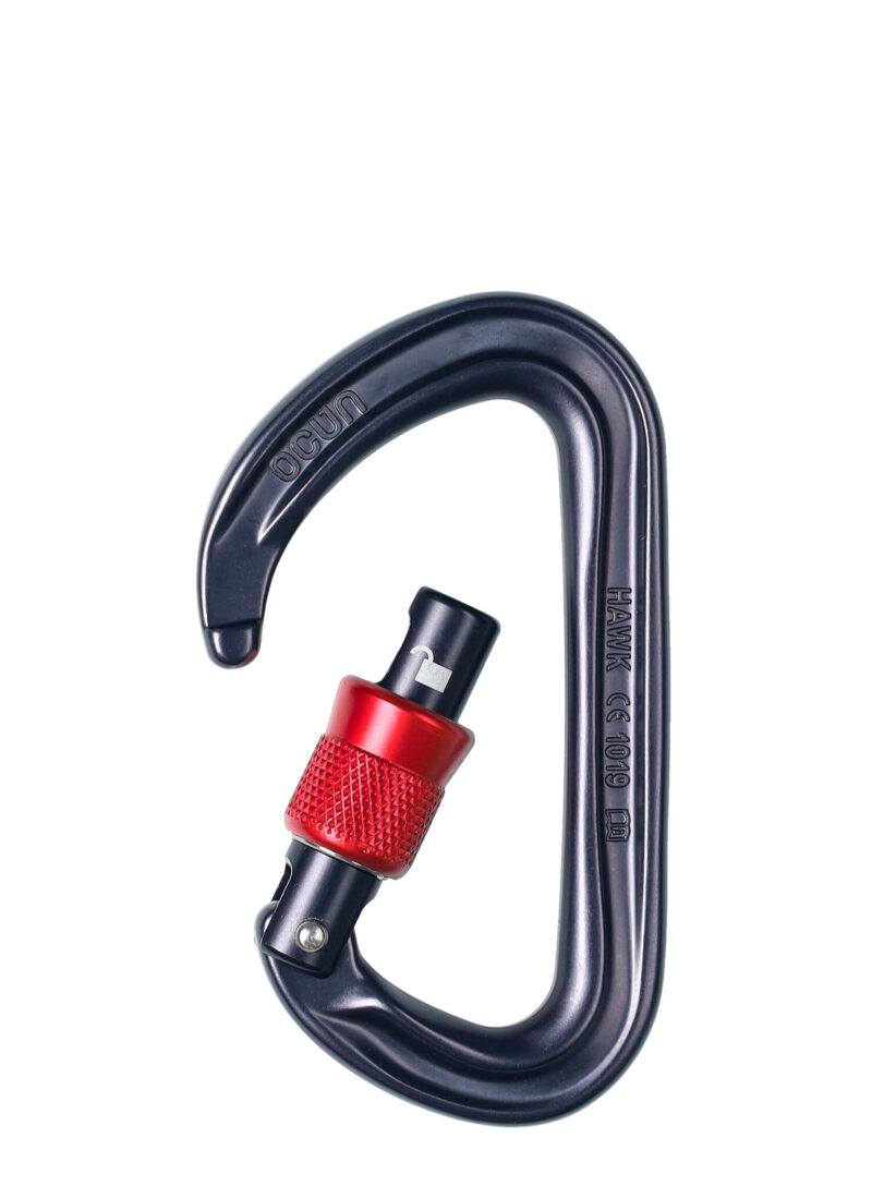 Carabiniera escalada Ocun Hawk Screw - anthracite/red preţ