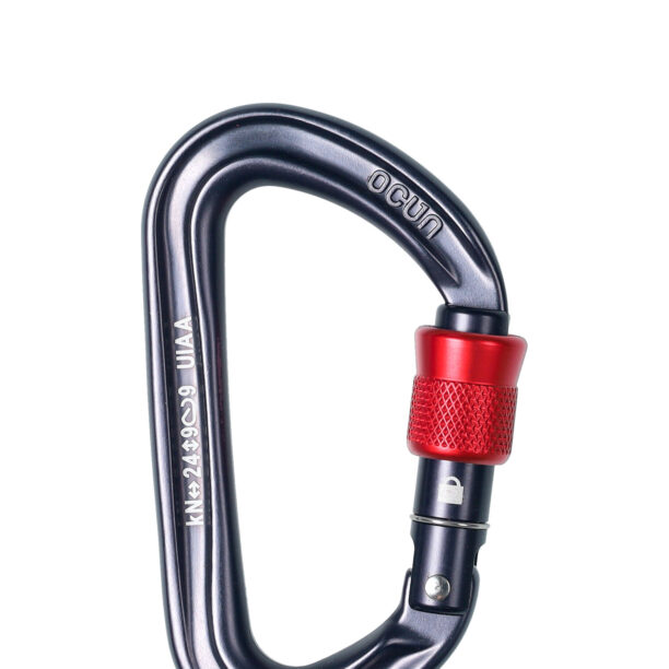 Cumpăra Carabiniera escalada Ocun Hawk Screw - anthracite/red