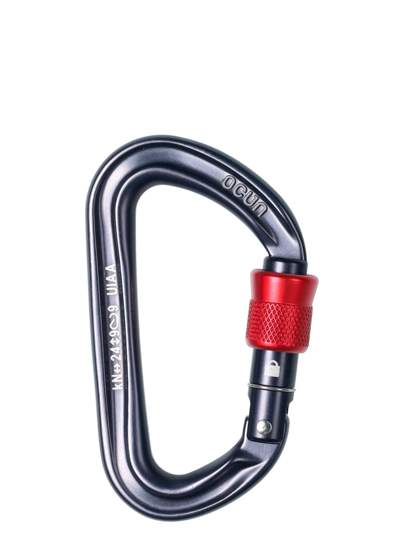 Cumpăra Carabiniera escalada Ocun Hawk Screw - anthracite/red