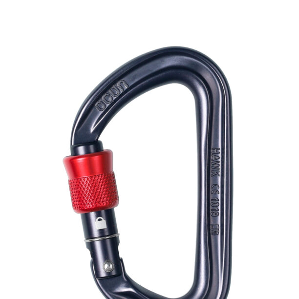 Carabiniera escalada Ocun Hawk Screw - anthracite/red