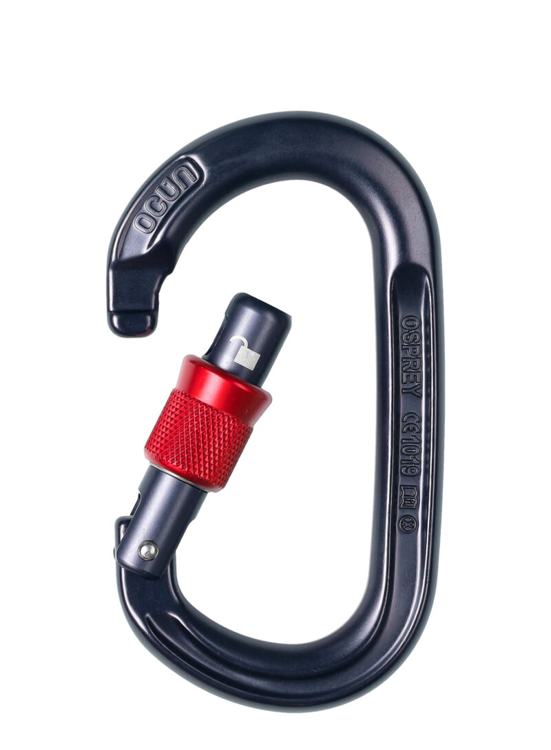 Carabiniera escalada Ocun Osprey Screw - anthracite/red preţ