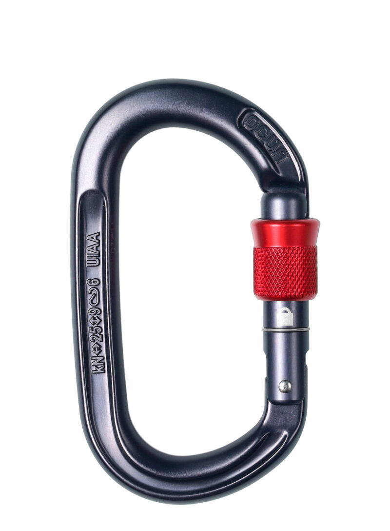 Cumpăra Carabiniera escalada Ocun Osprey Screw - anthracite/red