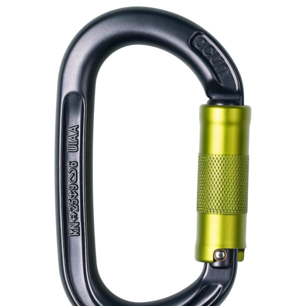 Cumpăra Carabiniera escalada Ocun Osprey Twist - anthracite/green