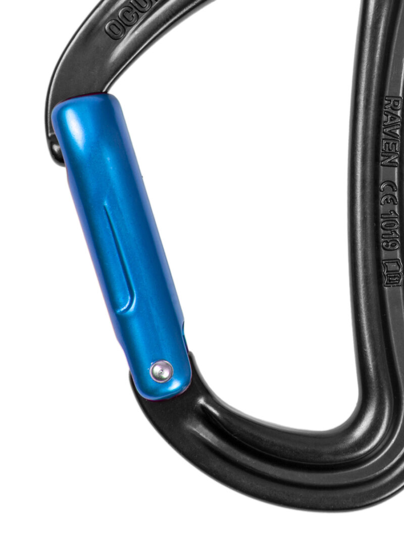 Carabiniera escalada Ocun Raven Straight - anthracite/blue preţ