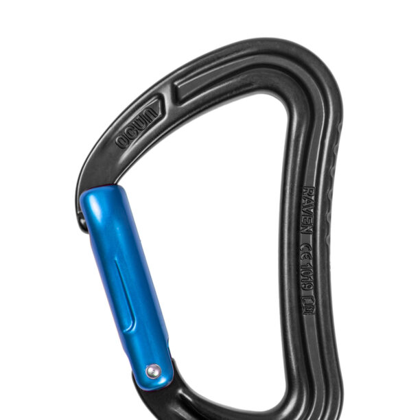 Carabiniera escalada Ocun Raven Straight - anthracite/blue