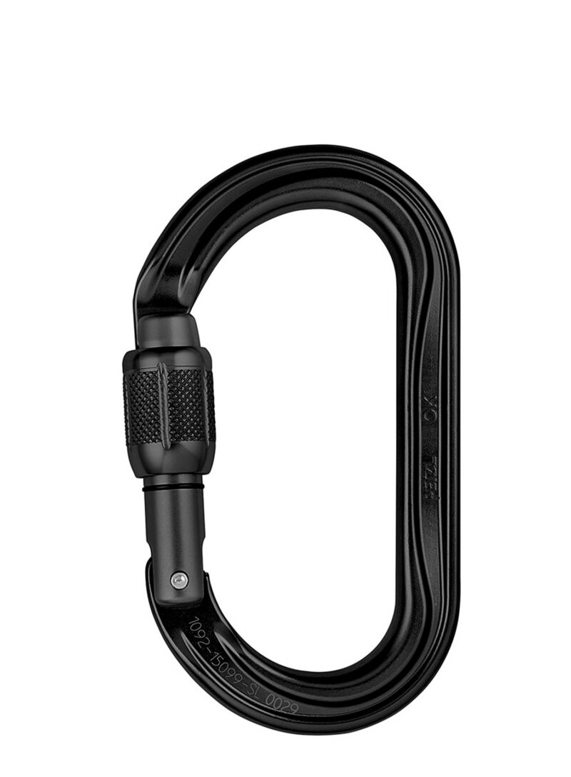 Carabiniera escalada Petzl OK Screw-Lock - noir