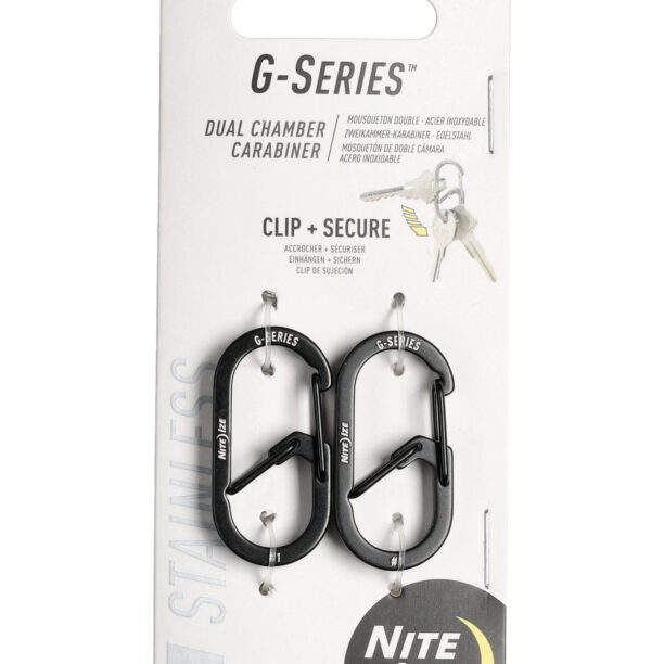 Carabiniere Nite Ize G-Series Dual Chamber Carabiner 1 - black preţ