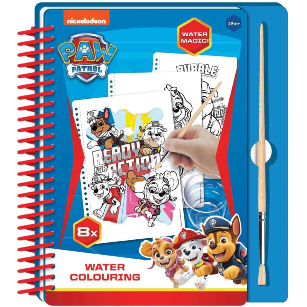 Carte de colorat cu apa Paw Patrol PW04009