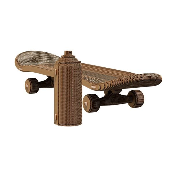 Cartonic puzzle 3d Skateboard And Spary Can