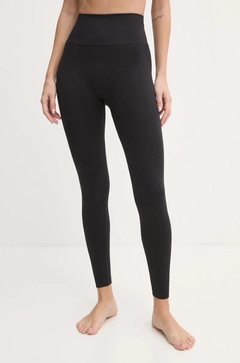 Casall jambiere de yoga Scallop culoarea negru