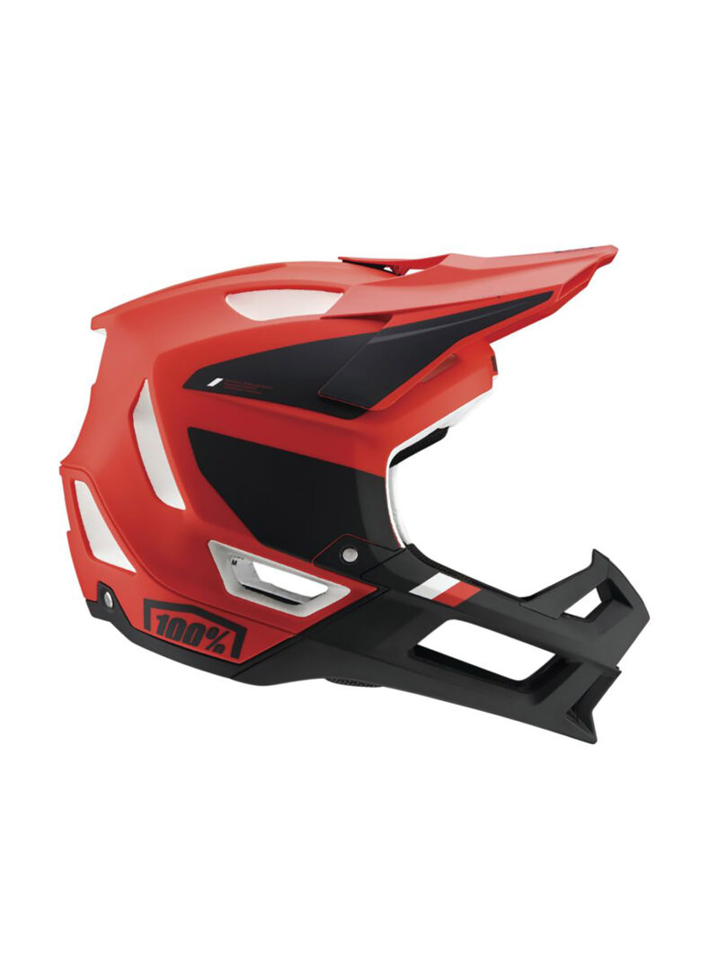 Casca enduro 100% Trajecta Helmet - cargo fluo red