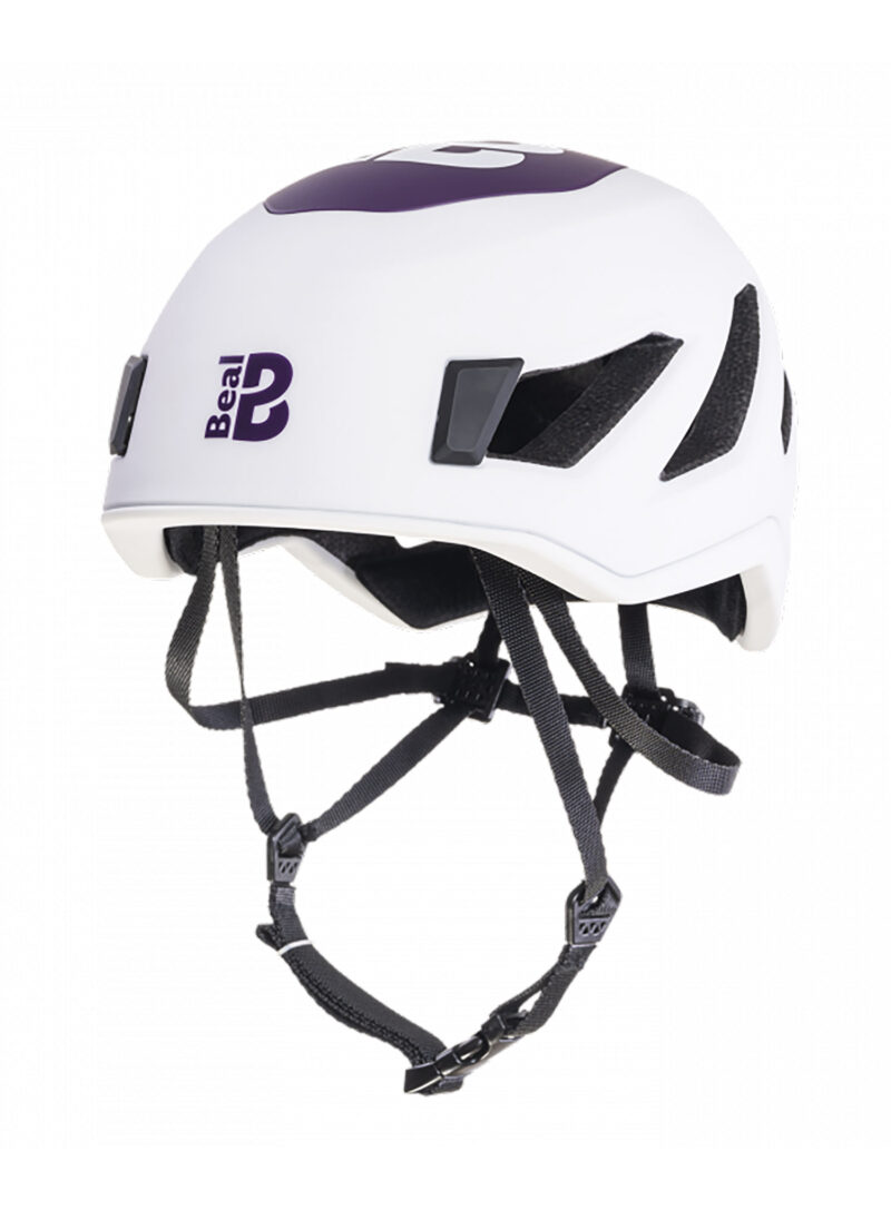 Casca escalada Beal Indy - white/purple