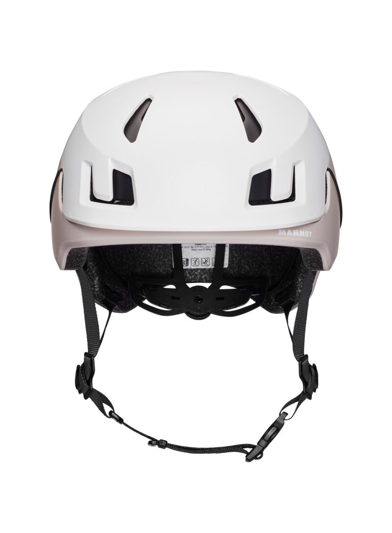 Casca escalada Mammut Haute Route Helmet - white/savannah preţ