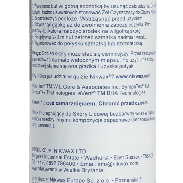 Preţ Ceară pentru incaltaminte Nikwax WP Wax For Leather 125 ml - incolora