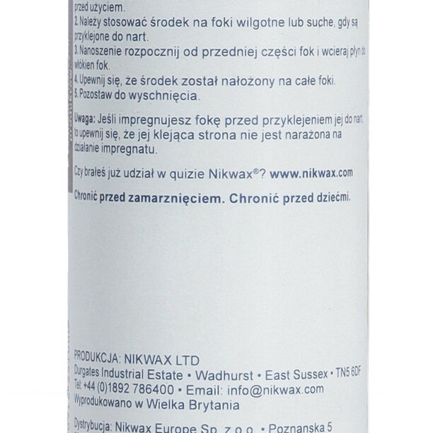 Original Ceara pentru piei de focă Nikwax Ski Skin Proof 125 ml