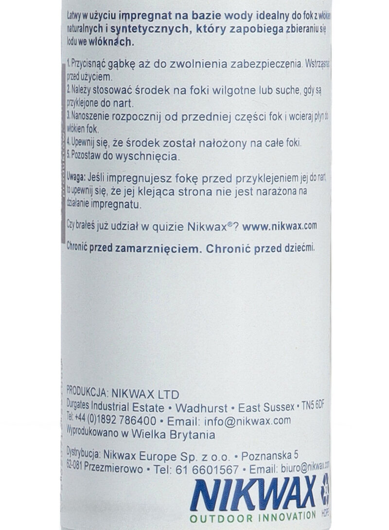 Original Ceara pentru piei de focă Nikwax Ski Skin Proof 125 ml