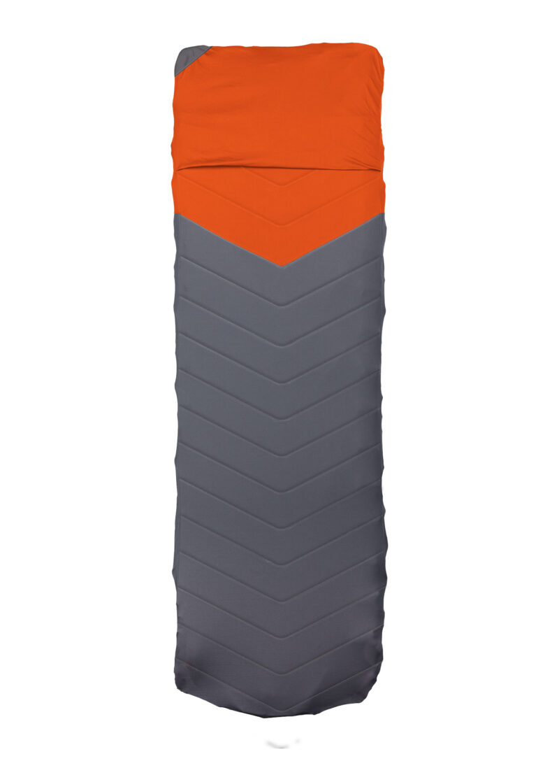 Cearșaf Klymit Quilted V Sheet Pad Cover - orange/grey