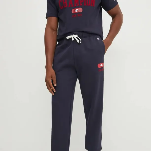 Champion pantaloni de trening culoarea albastru marin