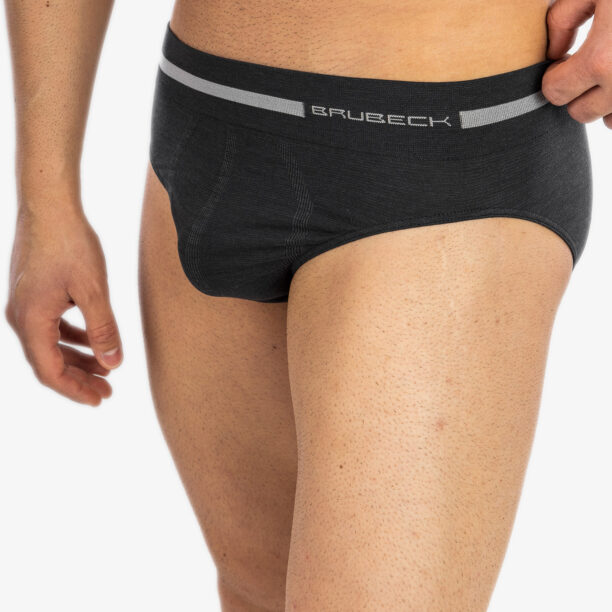 Original Chiloți barbati Brubeck Comfort Wool Briefs - graphite