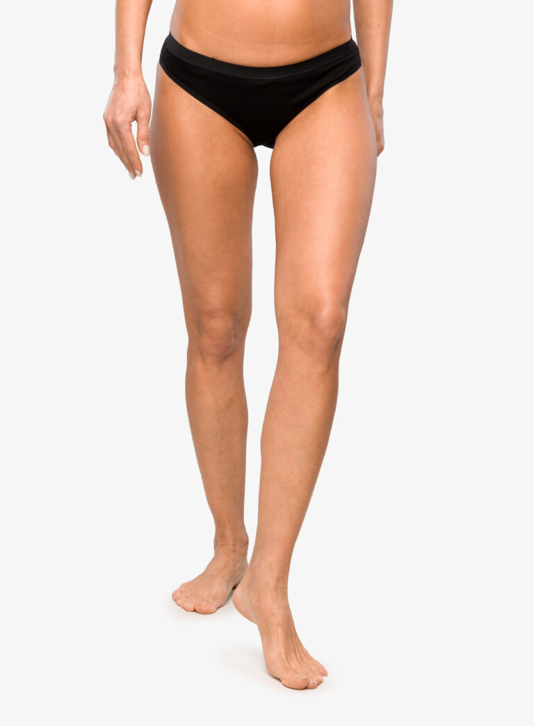 Chiloti termici femei Smartwool Merino Bikini Boxed - black