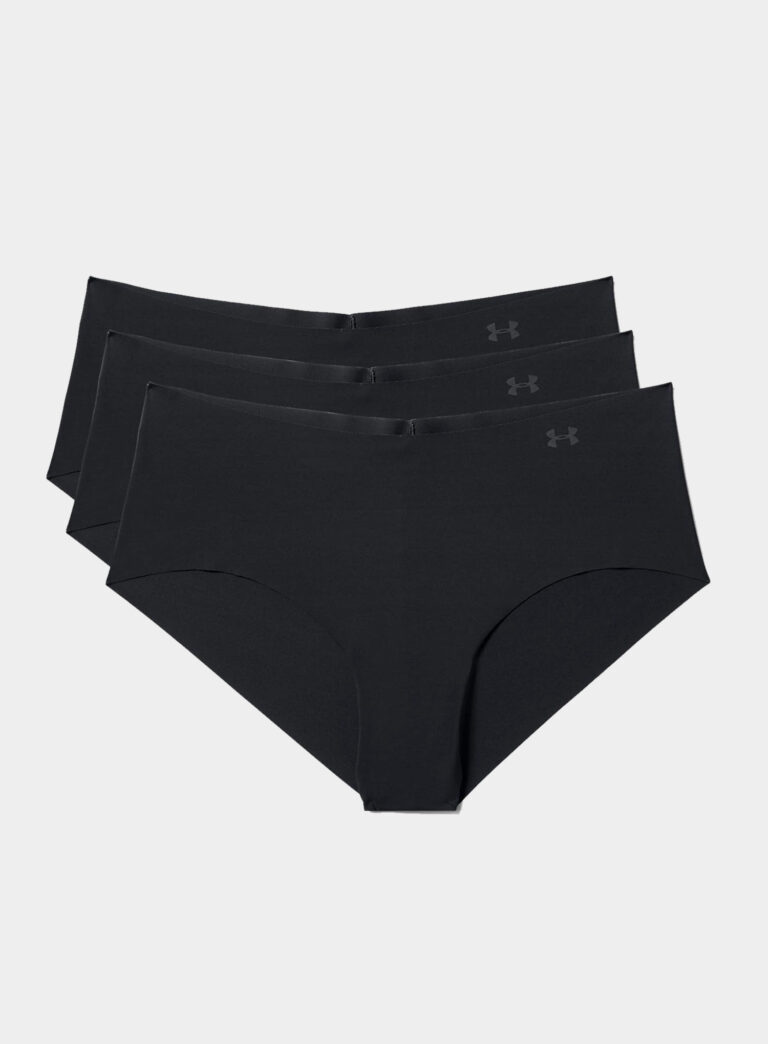 Chiloti termici femei Under Armour UA Pure Stretch Hipster 3-Pack - Fitted - black/black/black