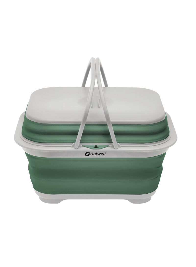 Chiuvetă Outwell Collaps Washing Base w/handle & Lid - shadow green