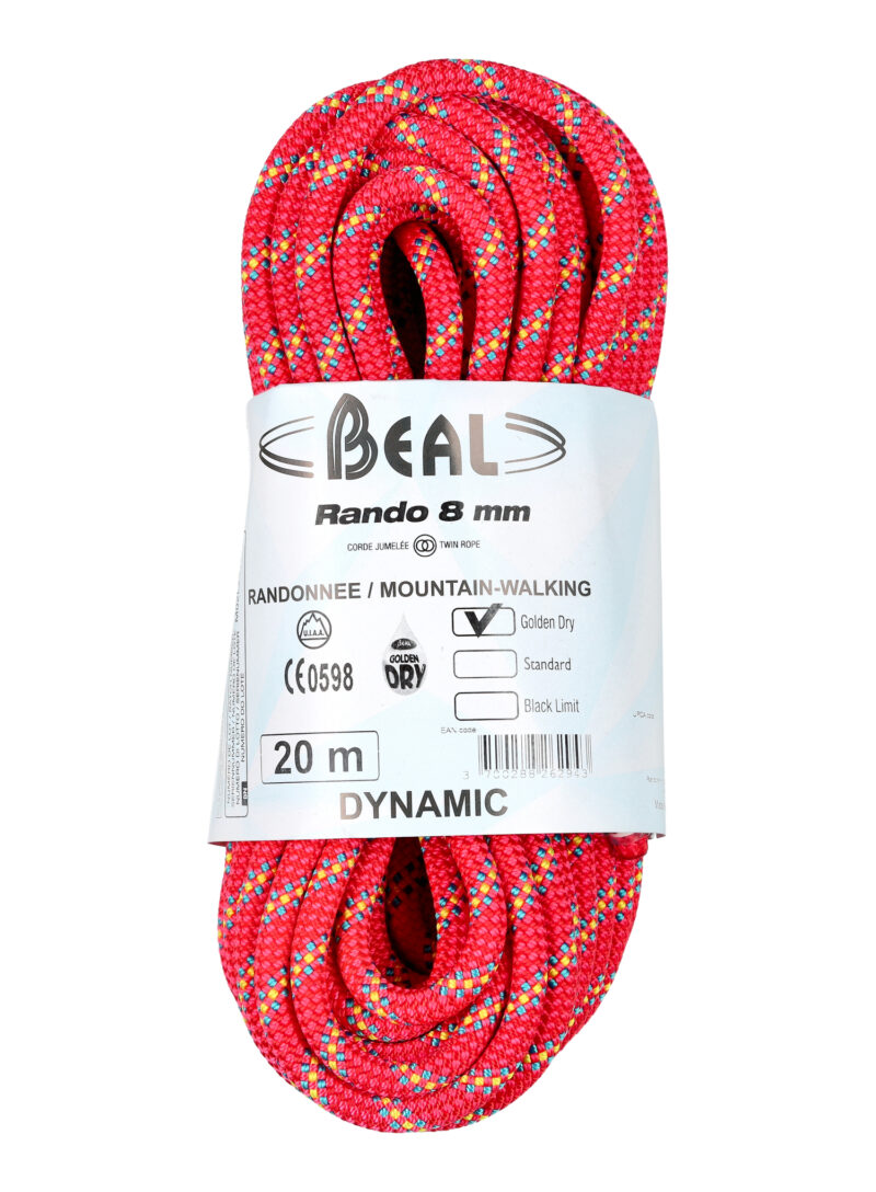 Coarda dinamica Beal Rando 8 mm 20 m Golden Dry - pink