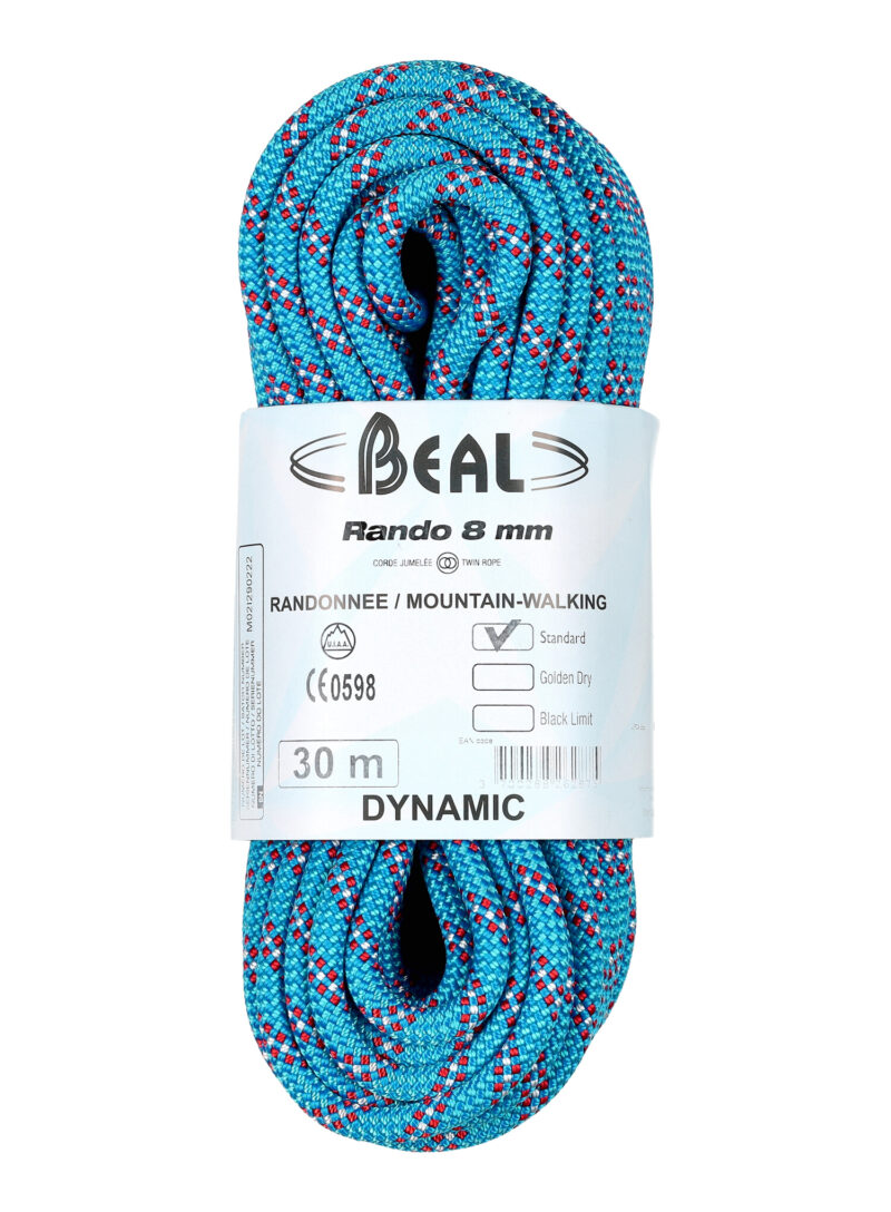 Coarda dinamica Beal Rando 8 mm 30 m - blue