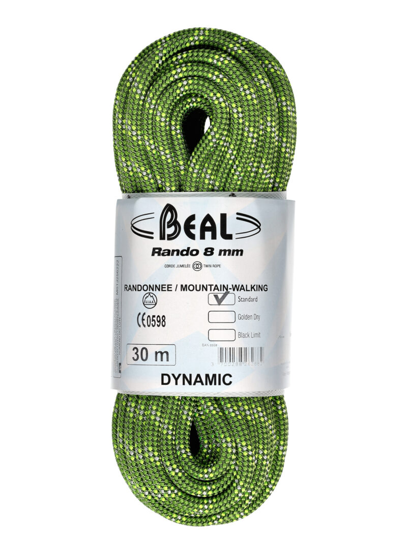 Coarda dinamica Beal Rando 8 mm 30 m - green