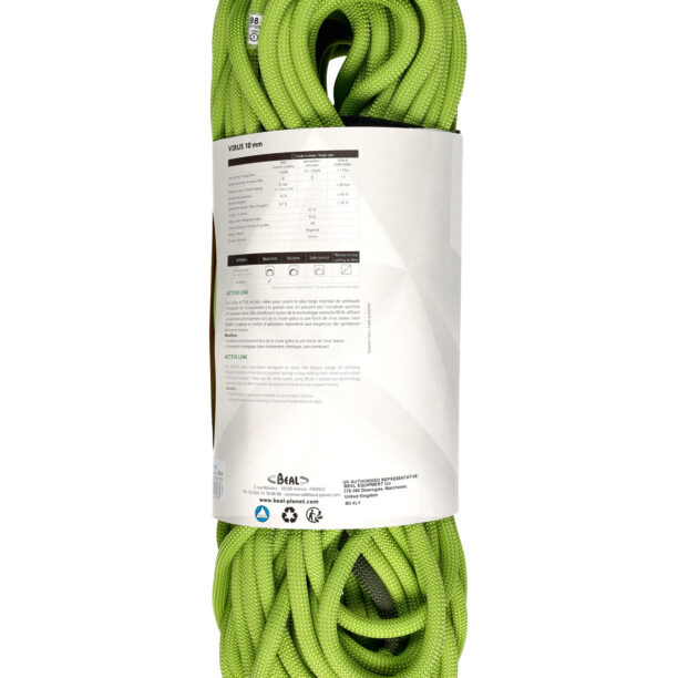 Coarda dinamica Beal Virus 10 mm 60 m - solid green preţ