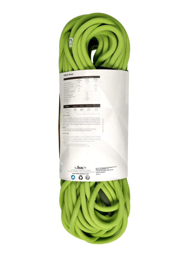 Coarda dinamica Beal Virus 10 mm 60 m - solid green preţ