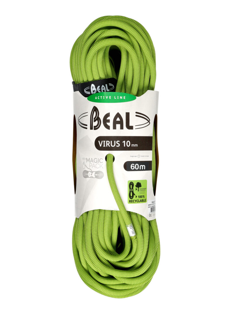 Coarda dinamica Beal Virus 10 mm 60 m - solid green