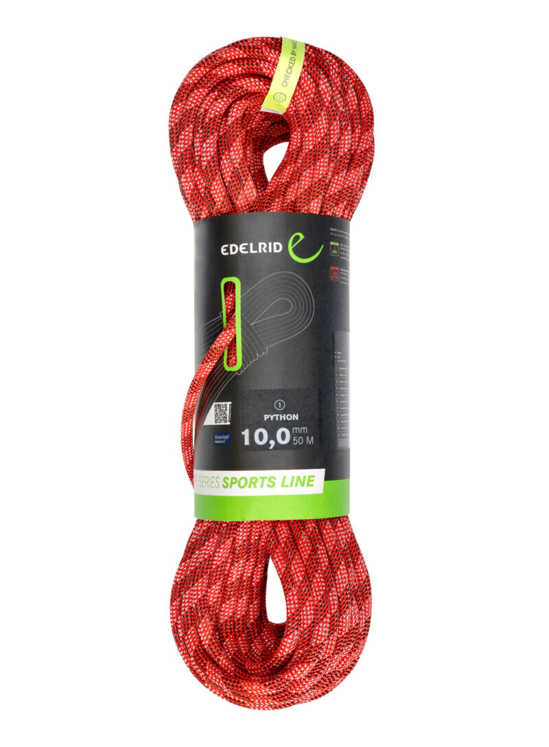 Coarda dinamica Edelrid Python 10 mm 50 m - red