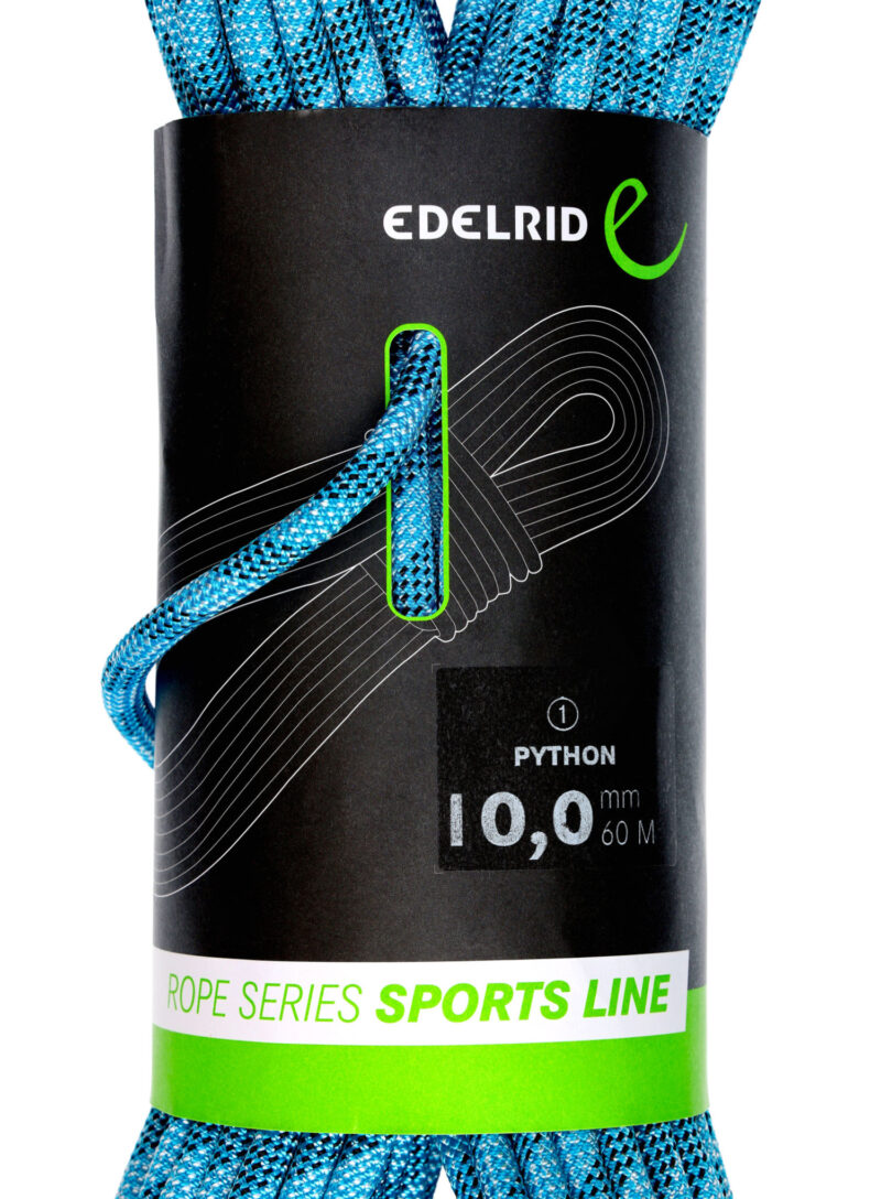 Coarda dinamica Edelrid Python 10 mm 60 m - blue preţ